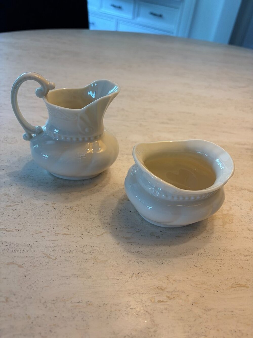 VINTAGE LENOX CREAM AND SUGAR